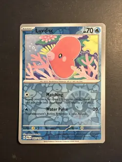 2023 Pokemon Paldea Evolved Luvdisc 47 /193 English Reverse Holographic Foil - Image 1