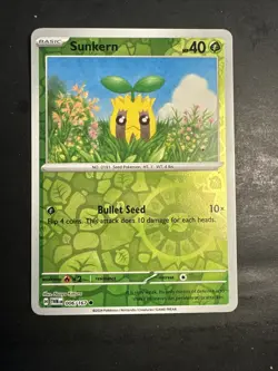 2024 Pokemon S&V Twilight Masquerade Reverse Holo Foil Sunkern 6 /167 - Image 1