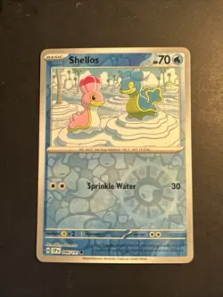 2023 Pokemon Scarlet Violet Surging Sparks Shellos 46 /191 Reverse Holo Foil - Image 1