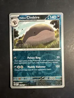 Paldean Clodsire 128 /197 2023 Pokemon Obsidian Flames Reverse Holographic Holo - Image 1