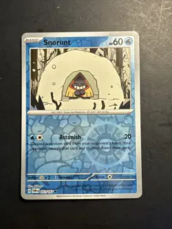 2024 Pokemon S&V Twilight Masquerade Reverse Holo Foil Snorunt 51 /167 - Image 1
