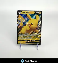 POKEMON TCG PIKACHU V BLACK STAR PROMO SWSH061 JUMBO - Image 1