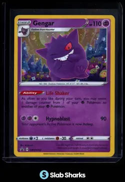 2019 POKEMON SWORD & SHIELD BLACK STAR PROMOS #SWSH052 GENGAR HOLO - Image 1