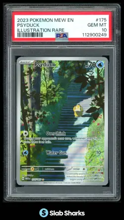 2023 POKEMON SV 151 - MEW EN #175/165 PSYDUCK ILLUSTRATION RARE PSA 10 - Image 1