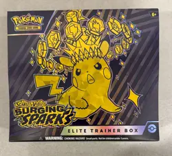 2024 POKEMON SCARLET & VIOLET SURGING SPARKS ELITE TRAINER BOX ETB SEALED - Image 1