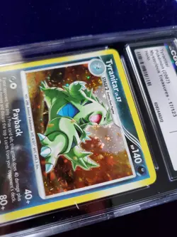 Pokemon TCG 2007 DP Mysterious Treasures Tyranitar 17/123 Holo CGC 8 NM/Mint - Image 3