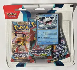 2023 Pokemon TCG 3 Pack Paradox Rift Blisters Brand New Sealed With Cetitan - Image 1