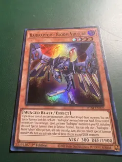 Yugioh! Raidraptor - Bloom Vulture - PHNI-EN005 - Super Rare - 1st Edition Near - Image 1