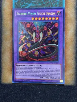Yugioh Starving Venom Fusion Dragon MP17-EN147 Secret Rare 1st Ed NM - Image 1