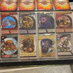 Lot of 90+ Bakugan Battle Brawlers Cards w/ Book LOOK Protectors EUC - Image 3