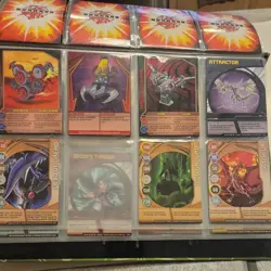 Lot of 90+ Bakugan Battle Brawlers Cards w/ Book LOOK Protectors EUC - Image 4