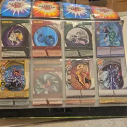 Lot of 90+ Bakugan Battle Brawlers Cards w/ Book LOOK Protectors EUC - Image 5