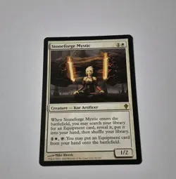 MTG Stoneforge Mystic Worldwake Regular Card LP Magic The Gathering - Image 1