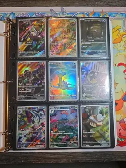 Pokemon Card Lot Binder V/VMAX IR Hits Ex 180 Cards NM Full Art Graded - Image 1