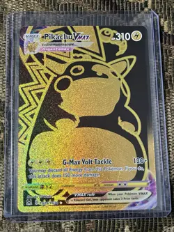Pokemon Pikachu TCG Lost Origin VMAX Gold Holo Card TG29/TG30 2022 Secret Rare - Image 1