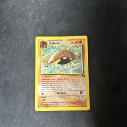 Pokemon TCG Kabuto 50/62 Fossil Unlimited Card WOTC Free Shipping D73 - Image 1
