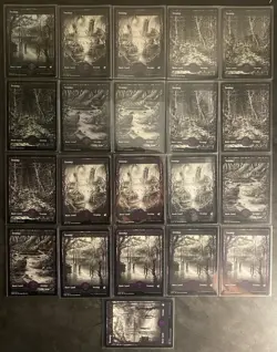 (21) MTG Card Lot Basic Land Swamp Foil Regular Crimson Vow Midnight Hunt NM - Image 1