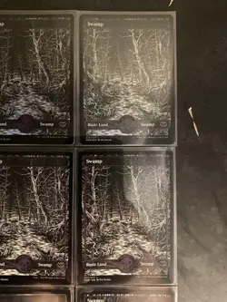 (21) MTG Card Lot Basic Land Swamp Foil Regular Crimson Vow Midnight Hunt NM - Image 4