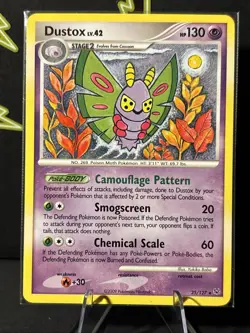 Dustox - 25/127 - Rare Platinum Pokemon Card Near Mint - Image 2