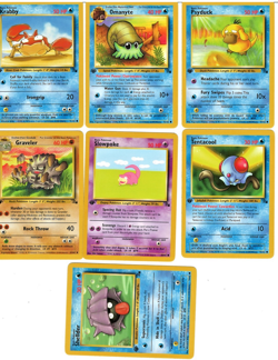 Pokemon 1st Edition FOSSIL 13 Card lot NM - Image 3