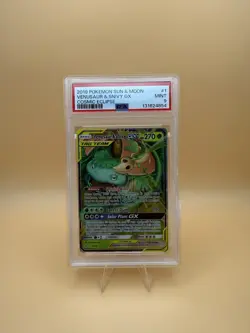 Pokemon TCG Venusaur Snivy GX Cosmic Eclipse Card 1/236 Psa Mint 9 - Image 1