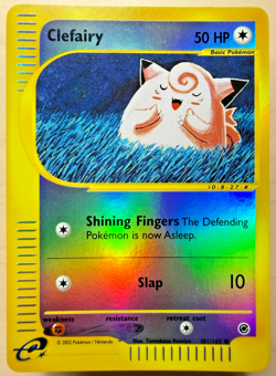 Pokemon Clefairy 2002 Expedition Base Set Reverse Holo Card 101/165 NM - Image 1