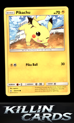 Pikachu 54/214 Pokemon Common SM - Unbroken Bonds Card NM - Image 1
