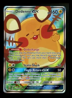 Dedenne GX 195a/214 Unbroken Bonds 2020 Alt Art Holo Pokemon Card TCG - Image 1