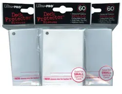 Ultra Pro Card Supplies YuGiOh Sized Deck Protector Sleeves White 60 Count x3 - Image 1