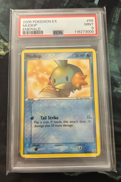 PSA 9 Mudkip 56/106 EX Emerald 2005 Pokemon Card - Image 1