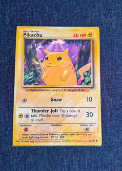 Pokemon Pikachu Jumbo Card 58/102 - Promo - Not for Play Use | Sealed Plastic - Image 1