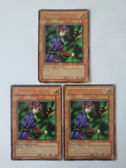 Yugioh Magician of Faith MRD-036 Rare 3 Card Lot - Image 1