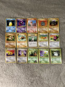 Pokemon Vintage Wizards Of The Coast Japanese Pocket Monsters Lot Of 34 Cards - Image 1