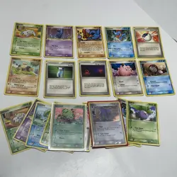 Pokemon TCG Card Lot 2005 Bulk Commons Non Holos 2 Holos Uncommons 22 Total - Image 1