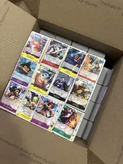 4500 + One Piece Cards 22 lbs Bulk Lot OP TCG CCG English Large Flat Rate Box NM - Image 1