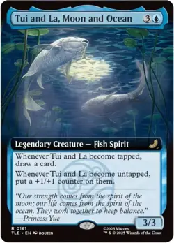 1x Tui and La, Moon and Ocean Extended Art Foil (Avatar: The Last Airbender) - Image 1