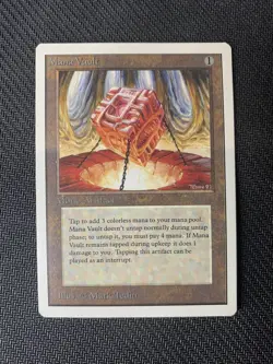 MTG Magic the Gathering UNLIMITED MANA VAULT Perfect Front / LP-MP Back Nice - Image 1