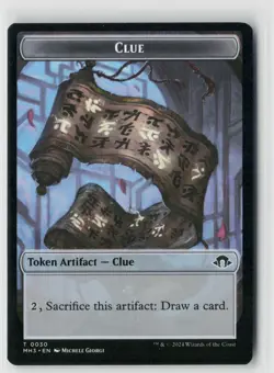 MTG Modern Horizons 3 Clue // Energy Reserve x1 NM Token - Image 1