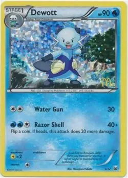 Moderately Played, English Pokemon Holo Dewott - 5/12 - McDonald's Promo 2012 Mc - Image 1