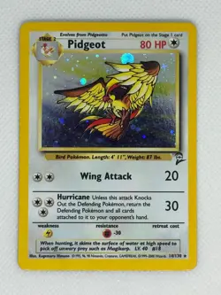 Pokemon Base Set 2 #14/130 Holo Rare Pidgeot Vintage LP+/ NM - Image 1