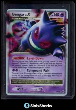 2009 POKEMON PLATINUM ARCEUS #97/99 GENGAR LV.X - Image 1