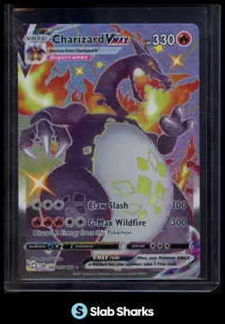 2021 POKEMON SWORD & SHIELD SHINING FATES # SV107/SV122CHARIZARD VMAX SHINY RARE - Image 1