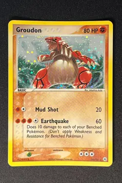 Groudon 102/101 Pokemon 2004 EX Hidden Legends-Secret Rare Holo -NM+ - Image 1