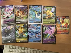 Gem 2 Eeveelution V Full Card Set (9 Cards) Near Mint Pokemon TCG - Image 1