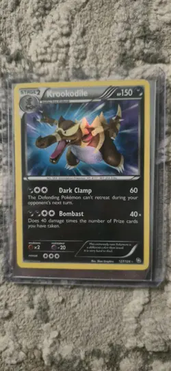 Krookodile Holo Shiny Secret Rare Card 127/124 Dragons Exalted - Image 1
