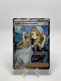 Lillie's Determination 169/132 Pokemon Card Mega Evolution Full Art Trainer - Image 1