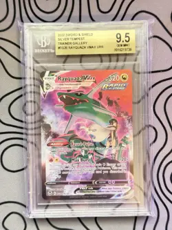 Rayquaza VMAX TG20/TG30 GRADED Pokemon Card Silver Tempest BGS 9.5 GEM MINT - Image 1