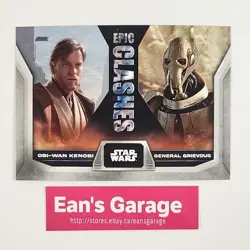 Topps 2023 Star Wars: Epic Clashes Obi-Wan vs. General Grievous card EC-7 MN - Image 1