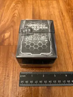 Vintage Yugioh Konami Dark Hex Card Case Deck Box 1996 New Black - Image 2