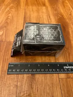 Vintage Yugioh Konami Dark Hex Card Case Deck Box 1996 New Black - Image 3